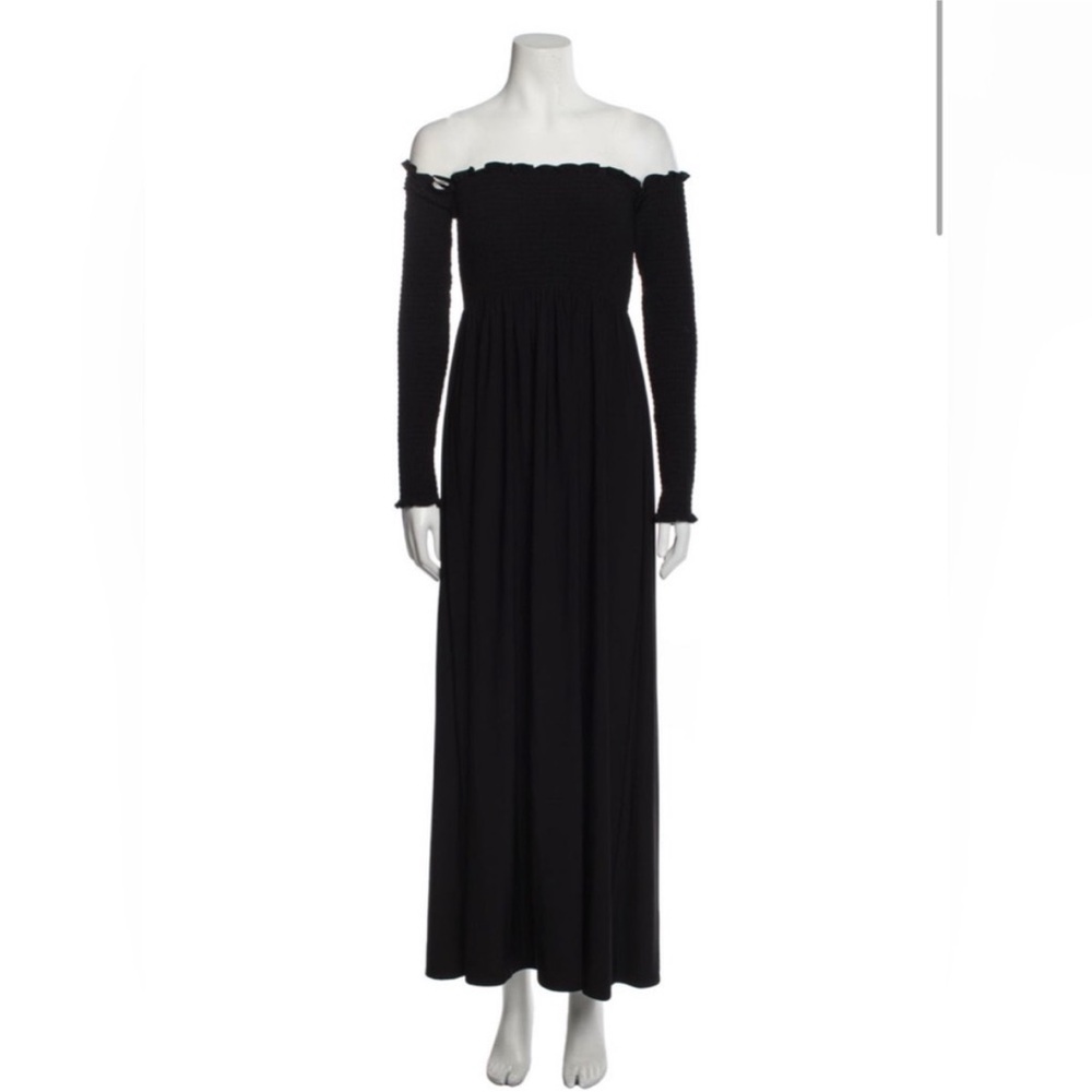 Hill House Black Off-Shoulder dress Catalina